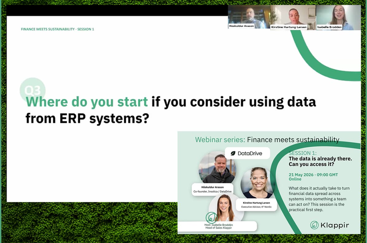 Webinar recap session 1