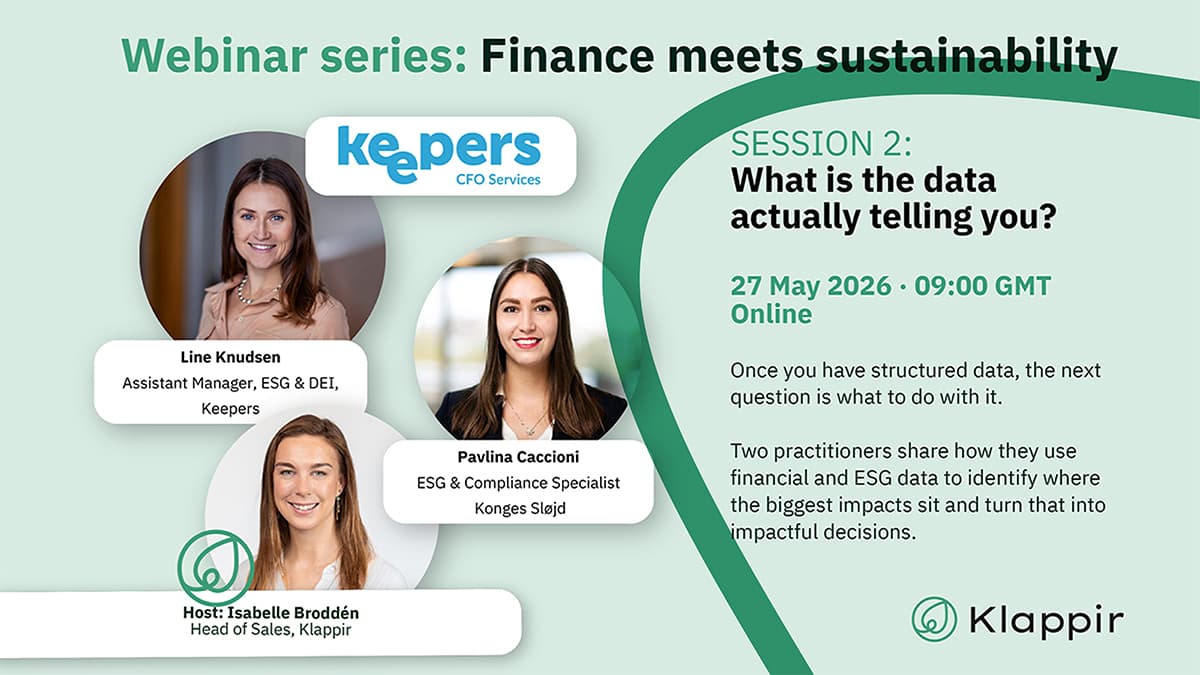 Webinar 2 - What is the data actually telling you? Turning Scope 3 data into decisions